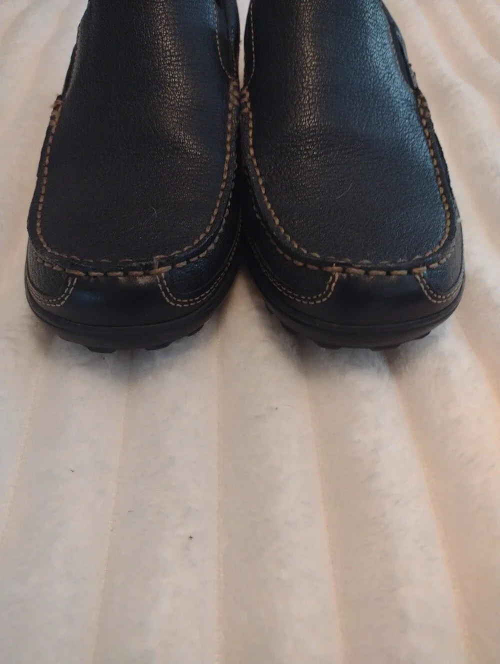 Cole Haan Tucker Venetian Mens 8M Black Genuine Leather Loafers Driving Shoes